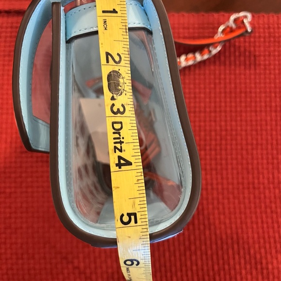 Tory Burch dark orange and Blue Transparent Crossbody Bag - Picture 12 of 12